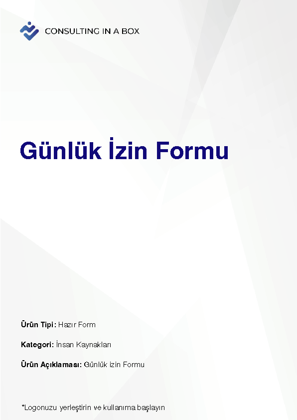 Günlük izin Formu