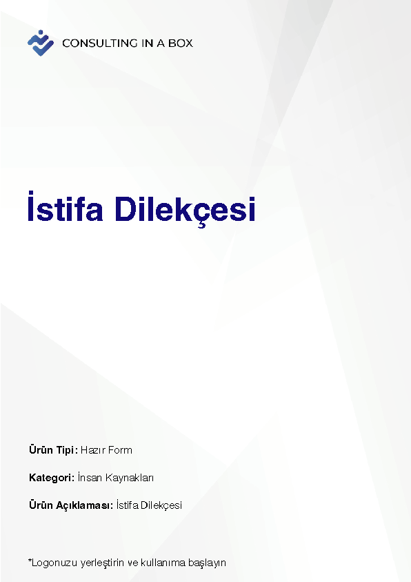 İstifa Dilekçesi