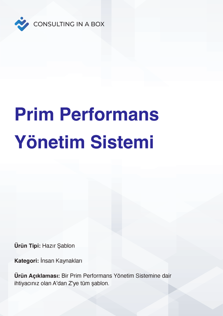Prim Performans Yönetim Sistemi