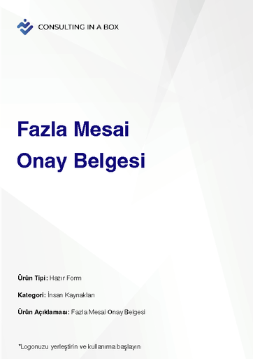 [TEJPFHZYJ4] Fazla Mesai Onay Belgesi